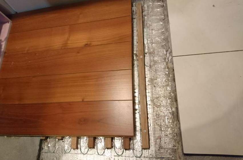 heated floor samples